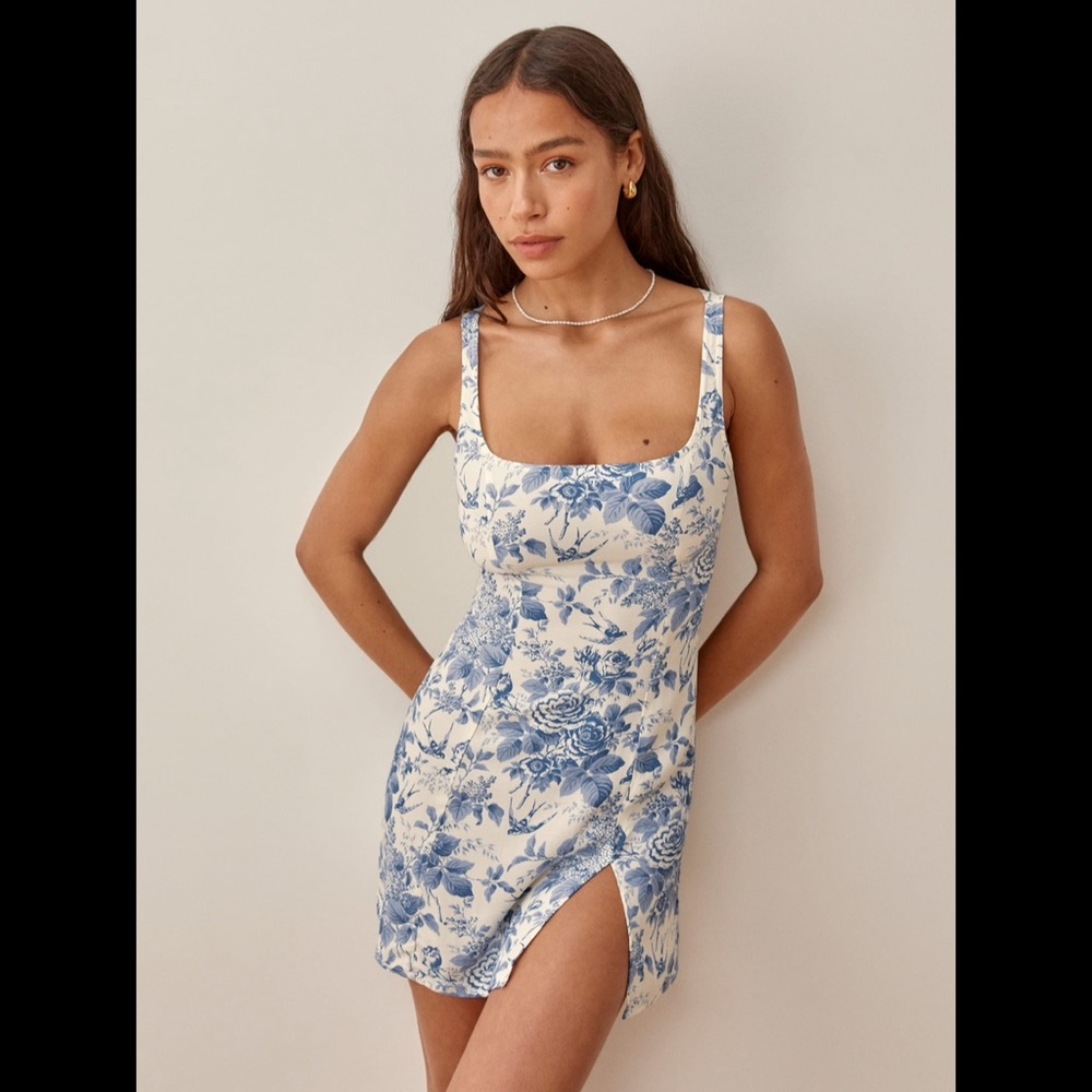 NWT Noha Pompadour Reformation Mini Dress